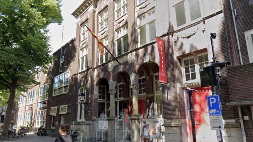 Captura de pantalla de Google Maps de la sede del Instituto Cervantes en Utrecht (Países Bajos).