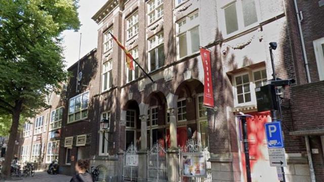 Captura de pantalla de Google Maps de la sede del Instituto Cervantes en Utrecht (Países Bajos).