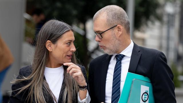 La portavoz de Junts en el Congreso, Miriam Nogueras, y el diputado de Junts Josep Maria Cruset