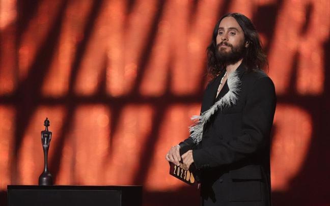 El actor y vocalista Jared Leto en la última gala de los Premios Brit. / EP El actor y vocalista Jared Leto en la última gala de los Premios Brit.