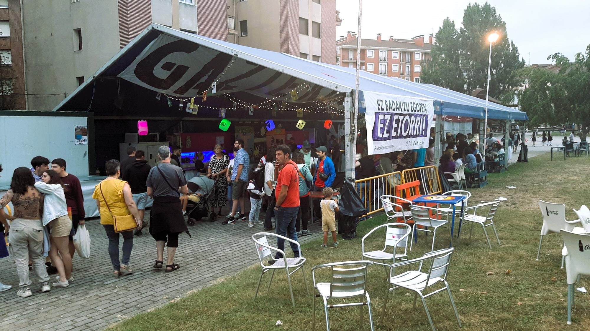 El Txosnagune es un recinto libre de agresiones machistas, racistas o transfobas