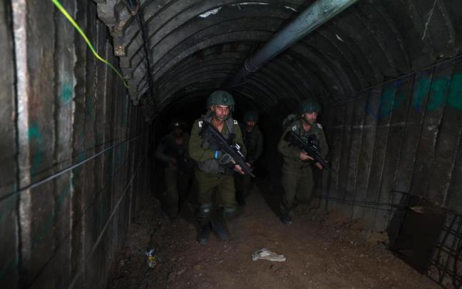 Uno de los túneles de Hamás descubiertos por Israel en Gaza. / EFE Uno de los túneles de Hamás descubiertos por Israel en Gaza.