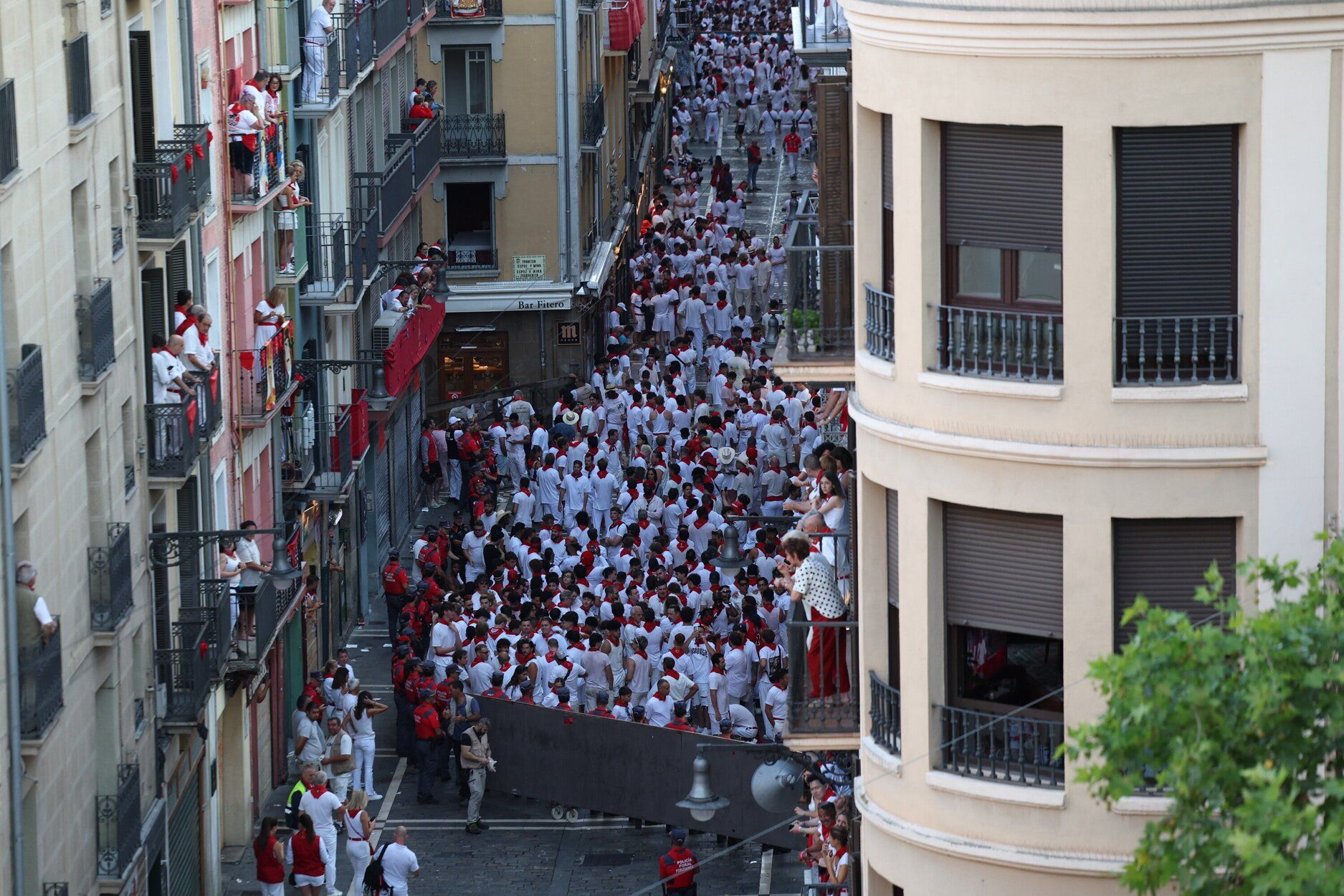 Pamplona repleta de gente en San Fermín.