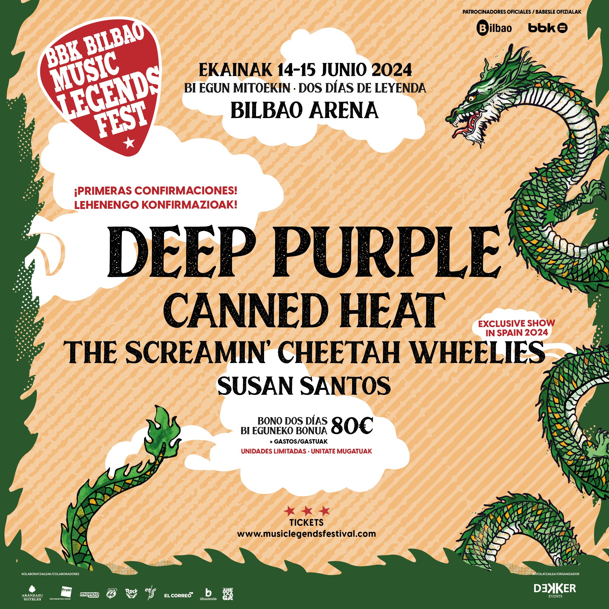 Cartel actual del BBK Music Legends 2024 Cartel actual del BBK Music Legends 2024