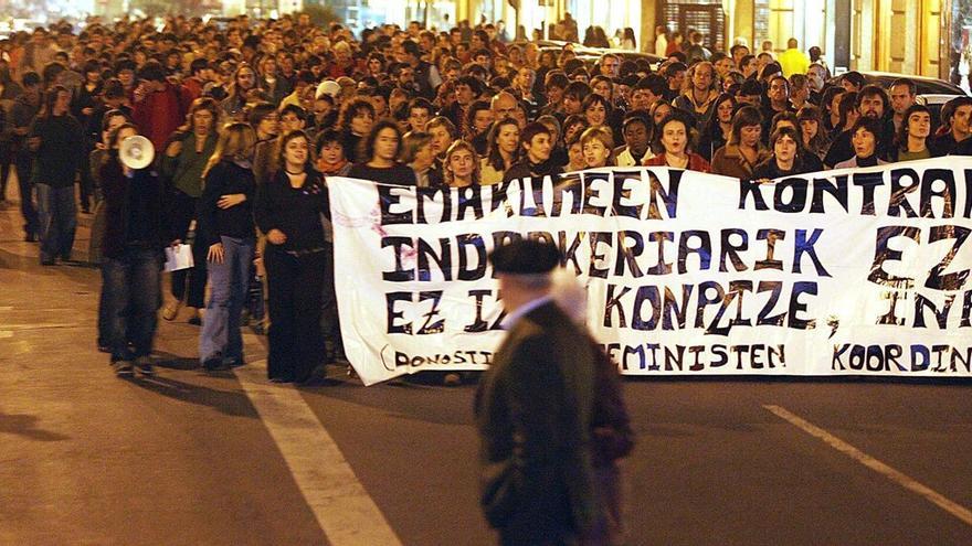 Manifestación durante el Día Internacional Contra la Violencia de Género para mostrar la repulsa a este tipo de agresiones.