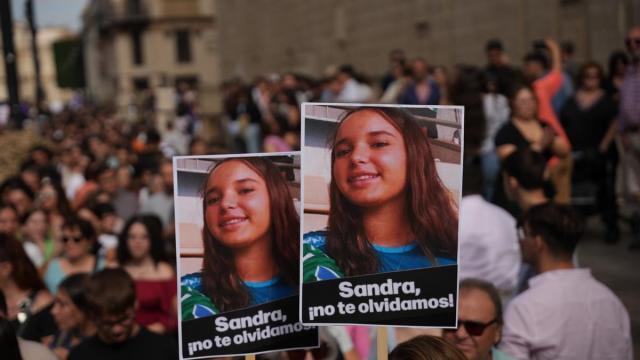 Pancartas durante la huelga general estudiantil en solidaridad con Sandra Peña, contra el bullying y los discursos de odio