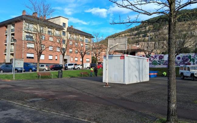 La conocida como plaza de las canastas de Lemoa va a contar con una zona cubierta