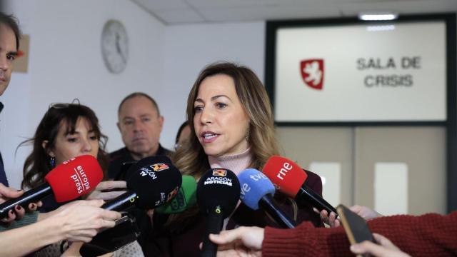 Natalia Chueca atiende a los medios este lunes.