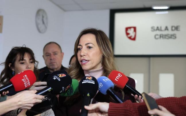 Natalia Chueca atiende a los medios este lunes.