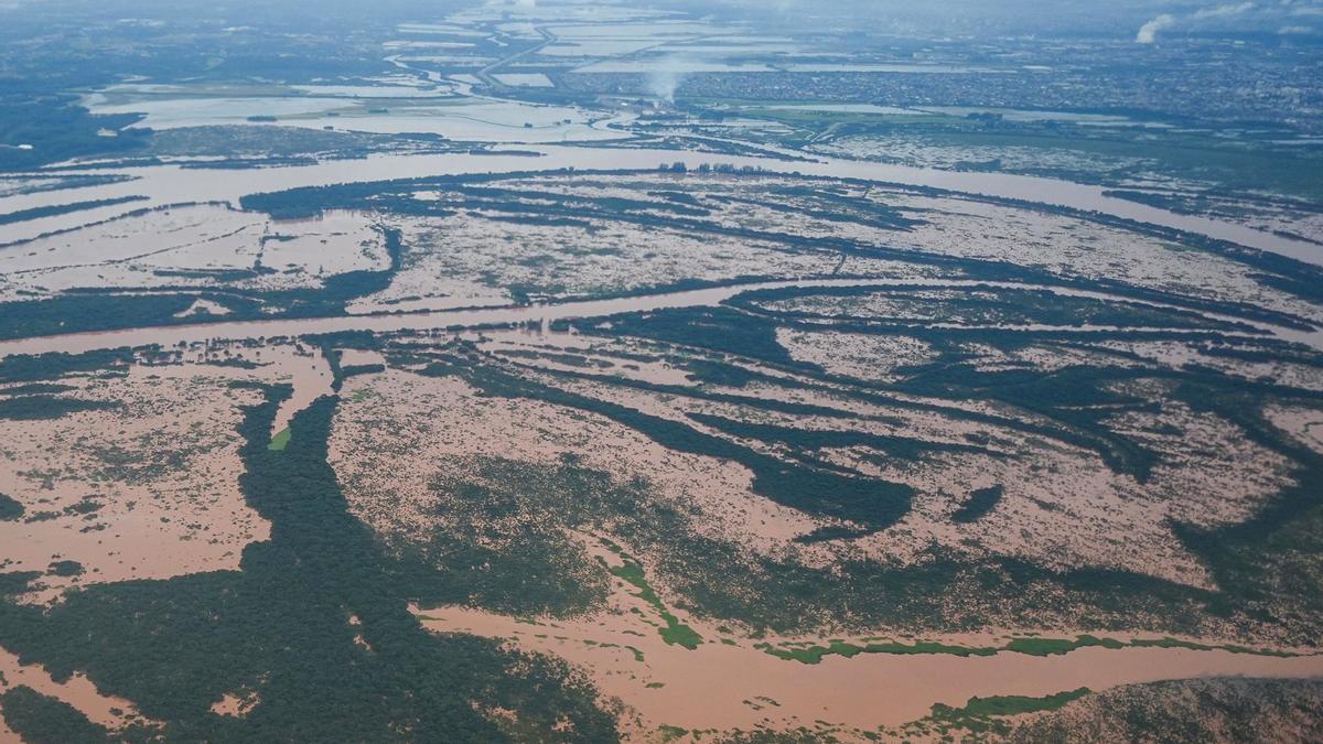 Imagen del temporal en Brasil