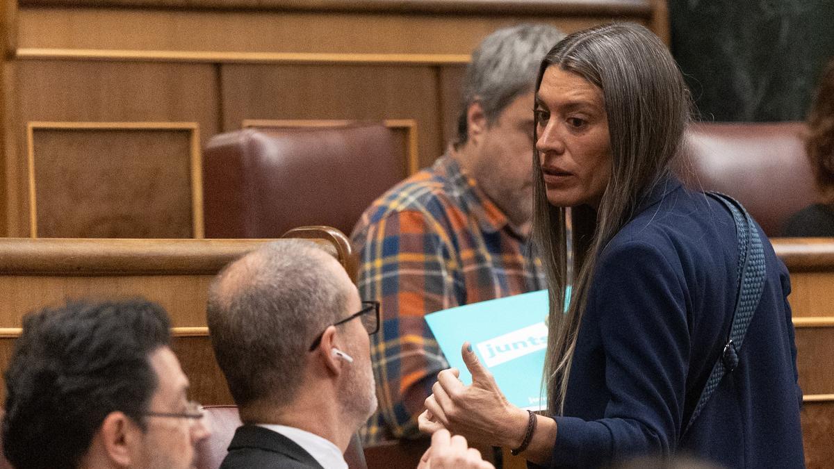 La portavoz de Junts en el Congreso de los Diputados, Míriam Nogueras