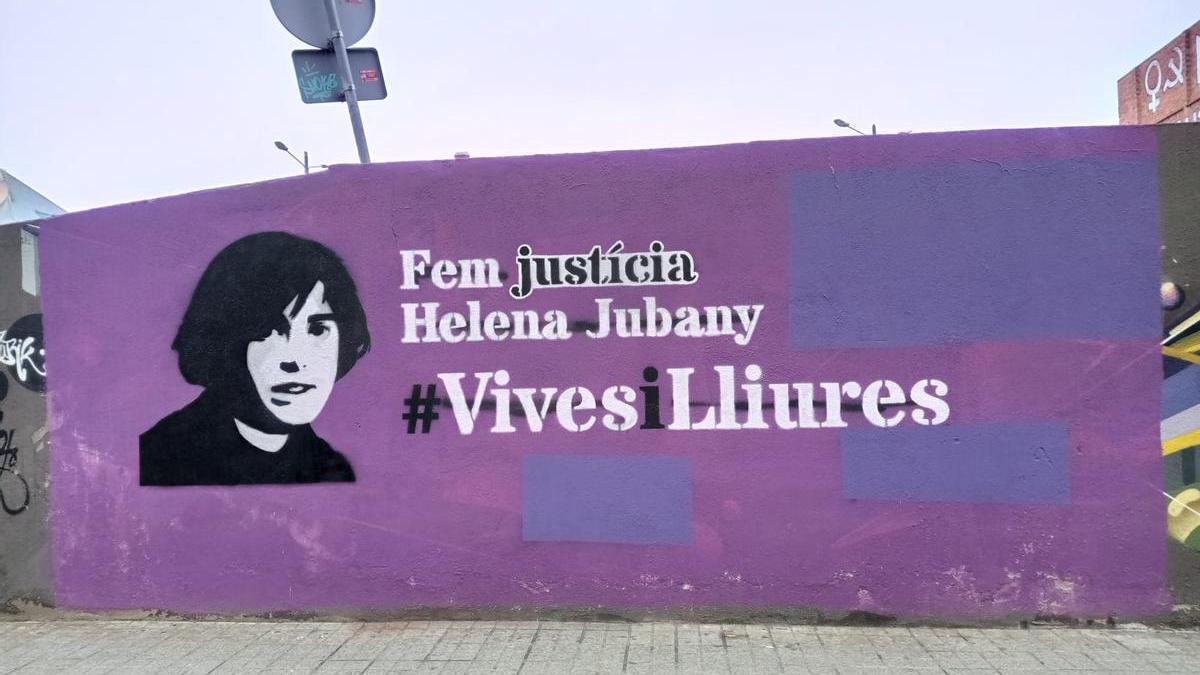 Mural en memoria de Helena Jubany en Sabadell.