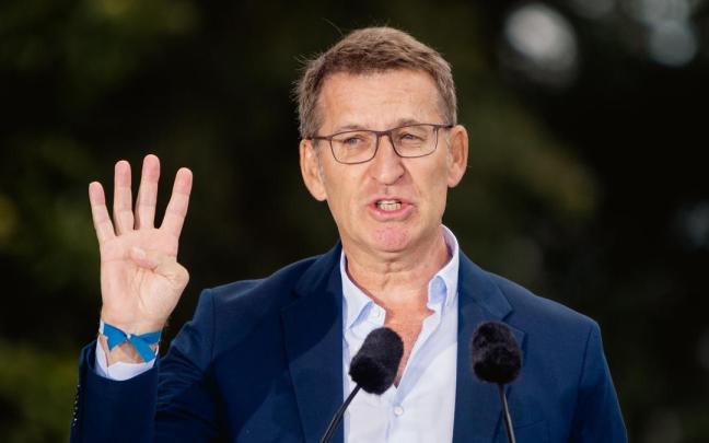 El líder del PP, Alberto Núñez Feijóo.