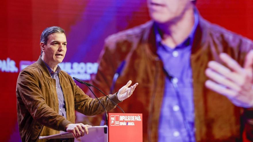 El presidente español y líder del PSOE, Pedro Sánchez, cerró ayer la convención del partido en A Coruña.