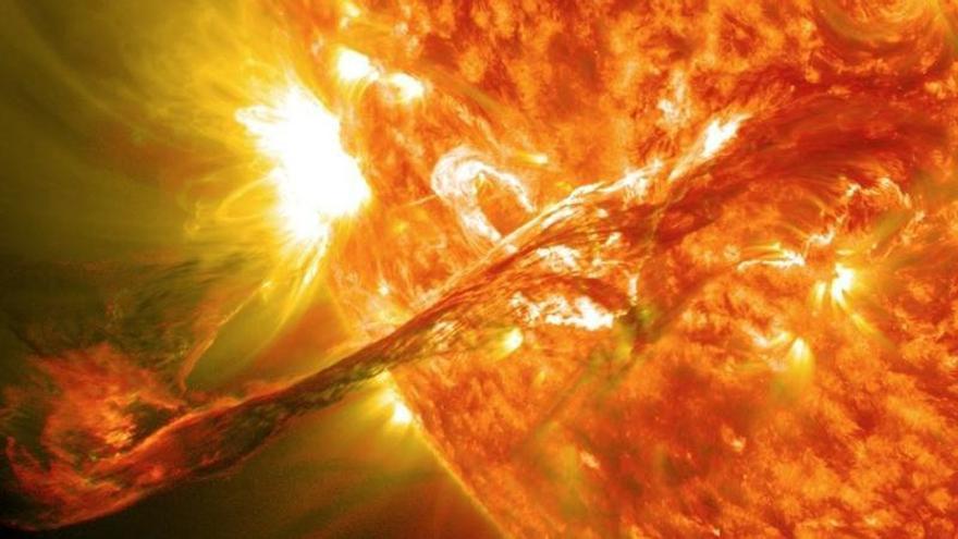Una erupción solar de masa coronal captada por el Observatorio de Dinámica Solar de la NASA en 2012.