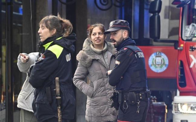 Ertzaintza y Policía Local, colaboran en un incendio en Hernani