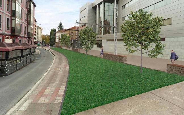 Infografía de la transformación de la calle Trenbide. Infografía de la transformación de la calle Trenbide.
