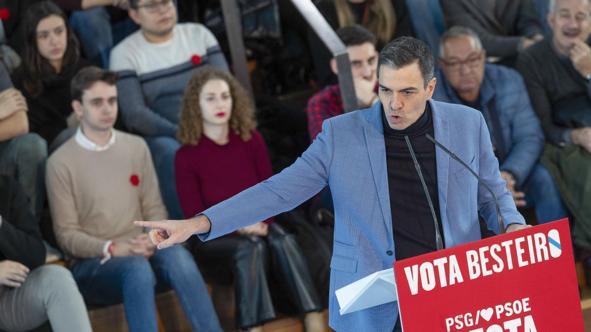 Pedro Sánchez ha hecho el anuncio en un acto lectoral en Galicia.