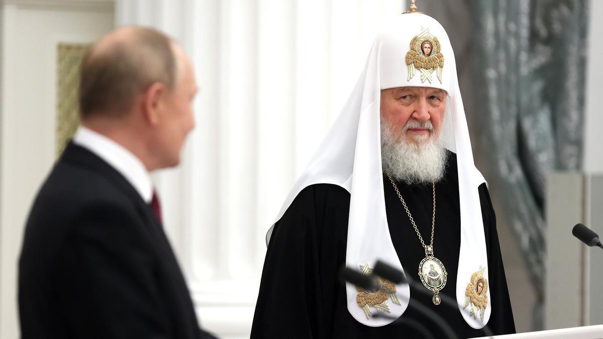El patriarca Kirril es uno de los grandes apoyos de Putin.