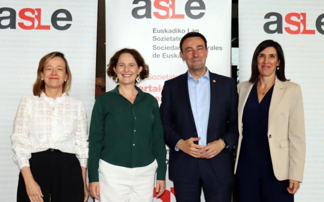 El consejero vasco de Economía, Trabajo y Empleo, Mikel Torres, en la asamblea general de ASLE
