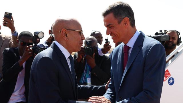 Sánchez se reúne en Nuakchot con Mohamed Cheij Ghazuani, el presidente de Mauritania. / EFE Sánchez se reúne en Nuakchot con Mohamed Cheij Ghazuani, el presidente de Mauritania.