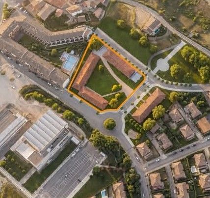 Recreación alzada del Cohousing Senior de Labastida