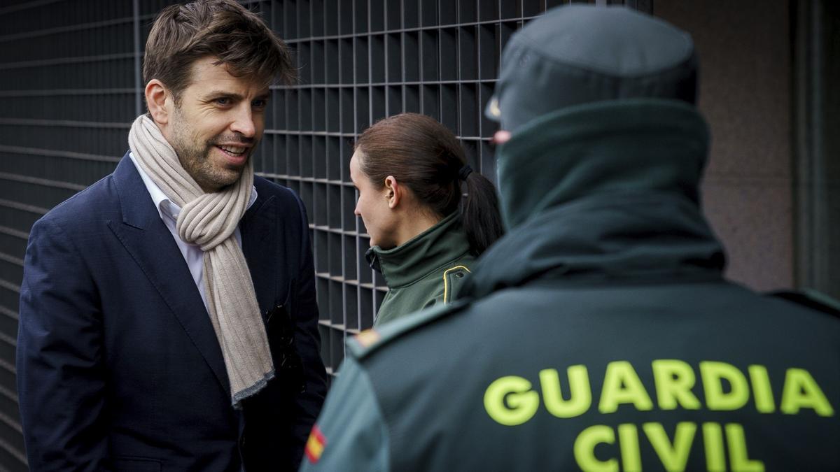 El exfutbolista del FC Barcelona y empresario Gerard Piqué llega a declarar al Juzgado de Primera Instancia e Instrucción Número 4 de Majadahonda, a 14 de marzo de 2025.