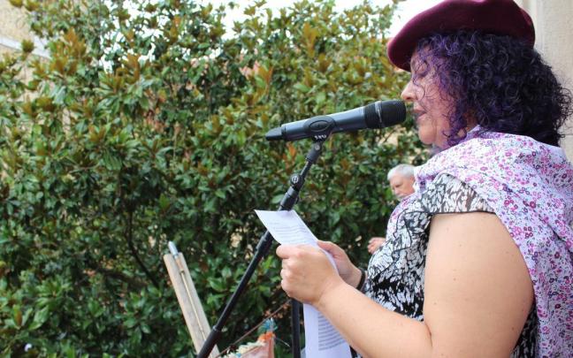 Beny Domínguez, presidenta durante 15 años del AMPA de la escuela, ha tenido el honor de dar lectura al pregón