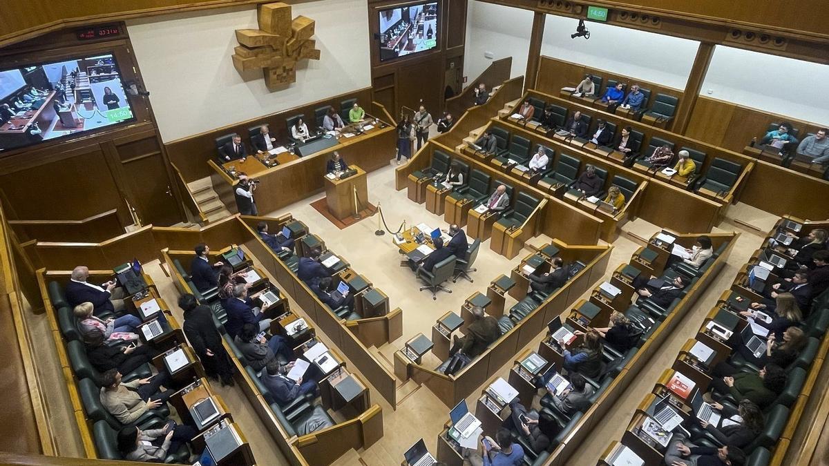 Pleno del Parlamento Vasco.