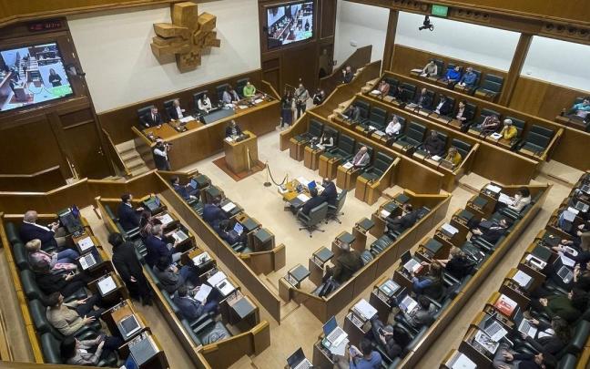 Pleno del Parlamento Vasco. / Archivo. Pleno del Parlamento Vasco.