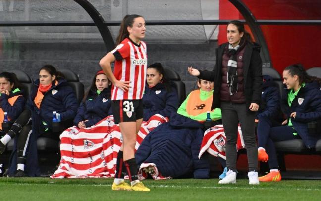 Iraia Iturregi, en un encuentro del Athletic Iraia Iturregi, en un encuentro del Athletic