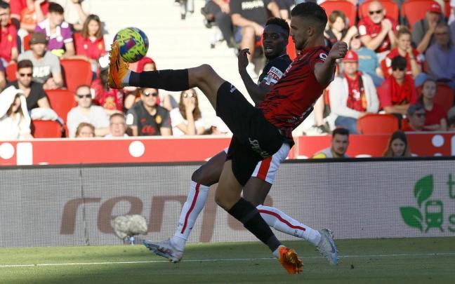 Iñaki Williams en el partido contra el Mallorca