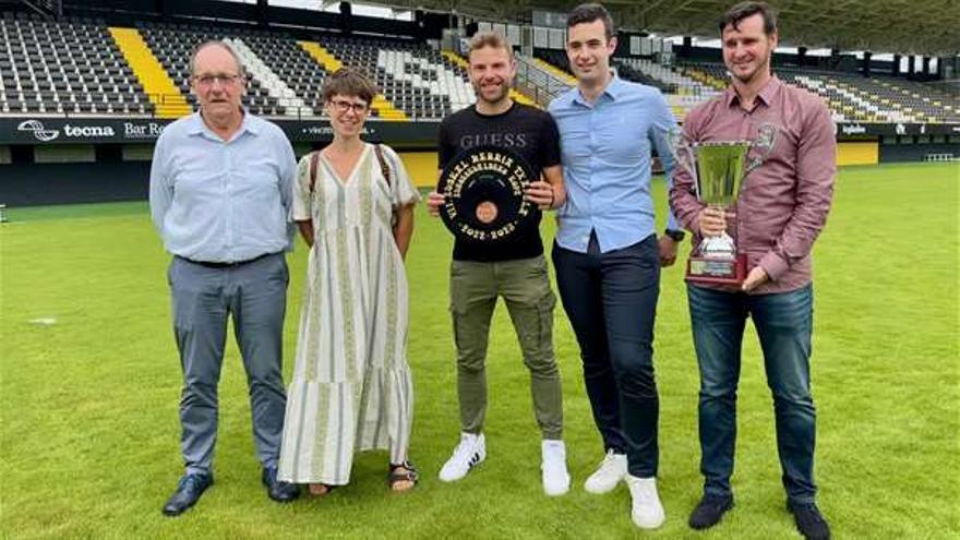 Imagen de la presentación de la final de la Euskal Herria Txapela, este viernes. / REAL SOCIEDAD