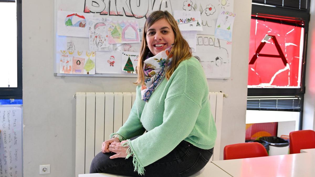 Sara Garteiz-Gogeascoa, en los locales de Bakuva, donde lleva 15 años como directora.