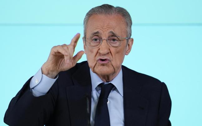 El presidente del Real Madrid, Florentino Pérez