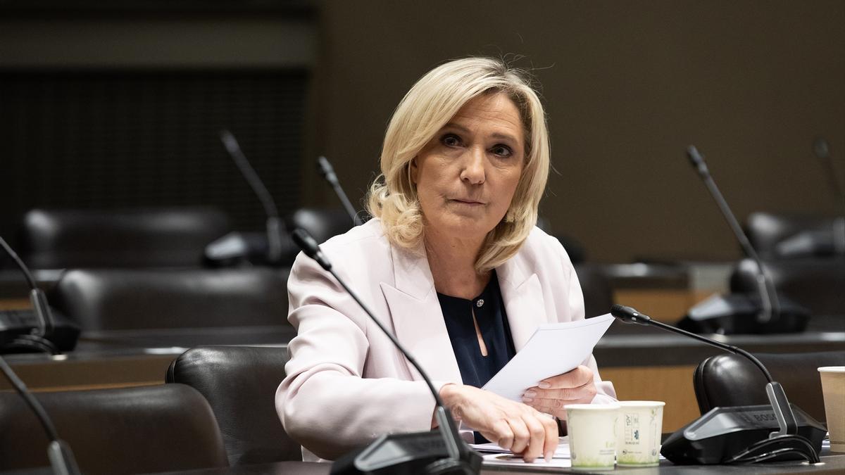 La líder del partido francés de ultraderecha Agrupación Nacional, Marine Le Pen.