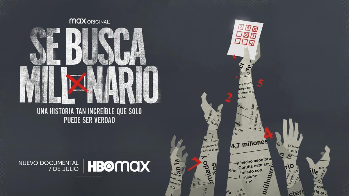 Cartel de la docuserie ‘Se busca millonario’.