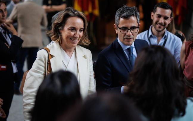 Imagen de archivo de Félix Bolaños y Cuca Gamarra, que mantienen contactos de cara a la votación.