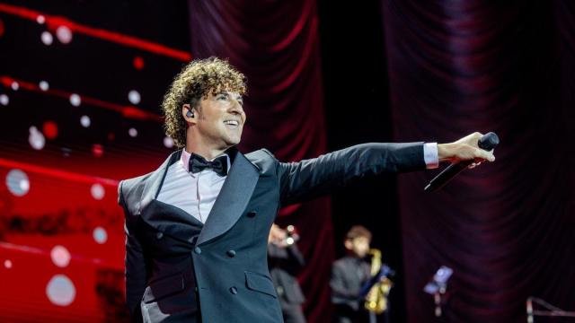 David Bisbal durante una actuación en el Movistar Arena el pasado mes de diciembre de 2025, en Madrid.