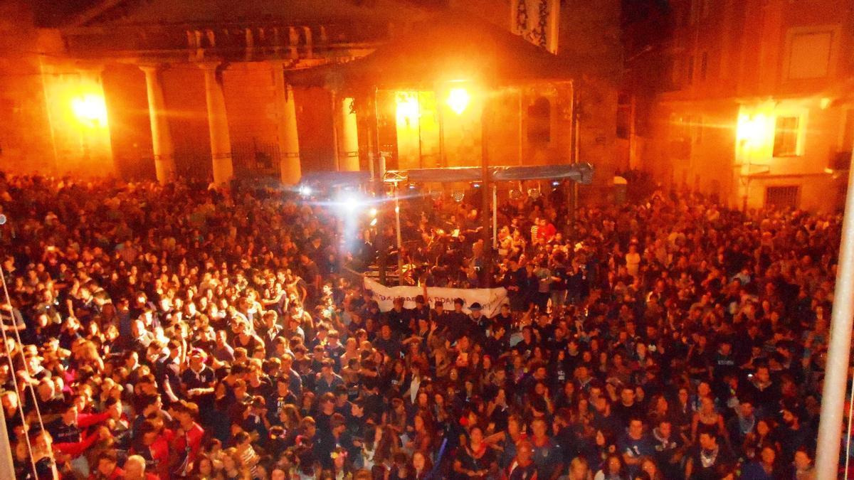 Imagen de un concierto durante unas fiestas, el año pasado en Euskadi.