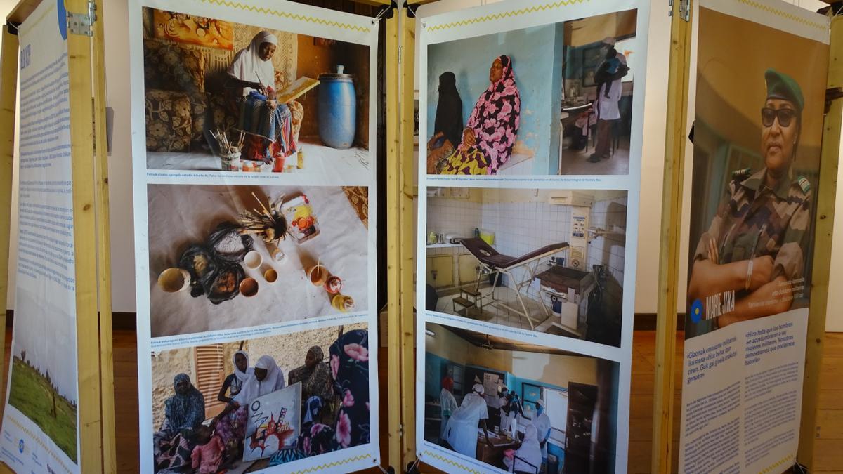 La exposición titulada 'En Níger, como en todo el mundo, la decisión de las mujeres' que acoge Ordizia.