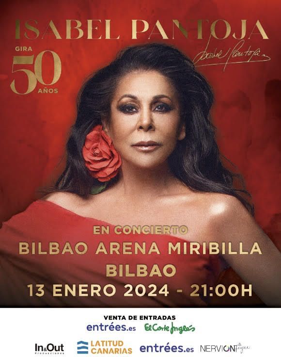 Cartel del concierto de Isabel Pantoja en Bilbao