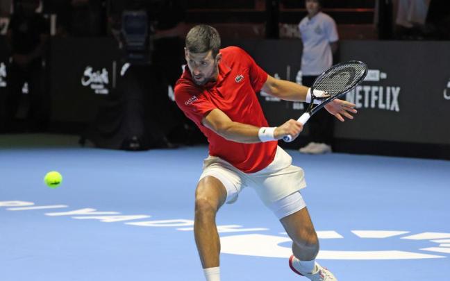 Novak Djokovic, en una de sus últimas comparecencias de la temporada 2025.