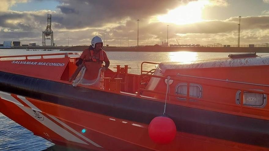 Una embarcación de Salvamento Marítimo en Canarias.