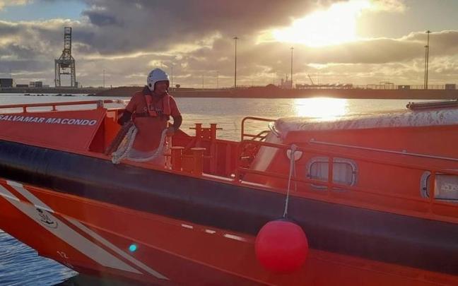 Una embarcación de Salvamento Marítimo en Canarias.