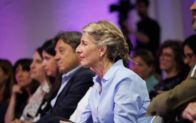 Yolanda Díaz durante un acto.