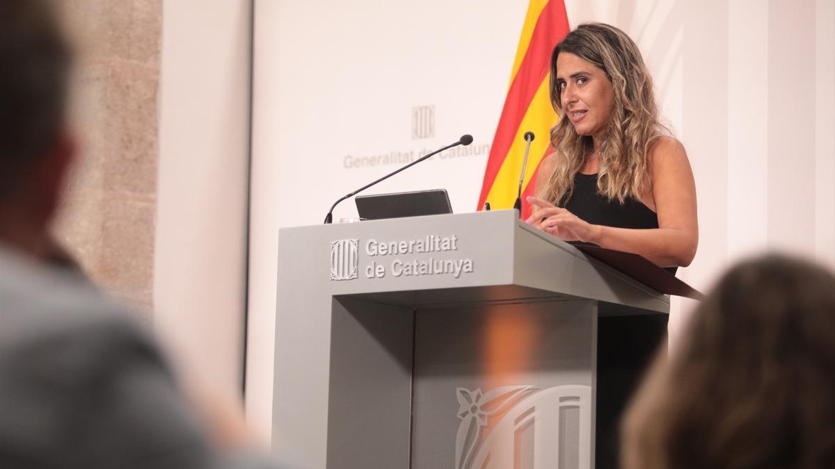 La portavoz del Govern de la Generalitat, Patrícia Plaja.