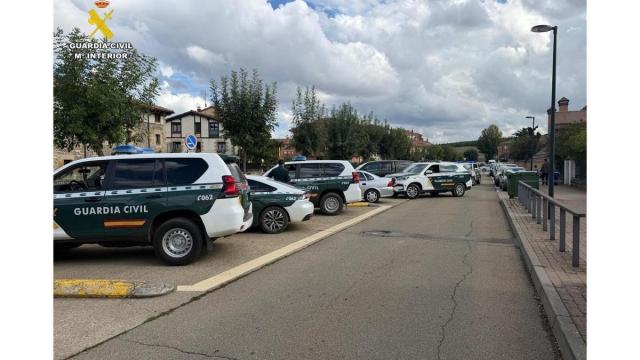 Imagen de parte del dispositivo de búsqueda del joven desaparecido en Aguilar de Campoo.