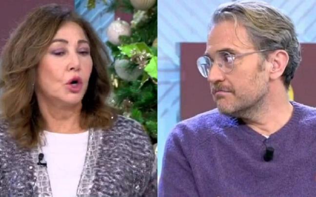 Ana Rosa Quintana y Máximo Huerta, en plena discusión.
