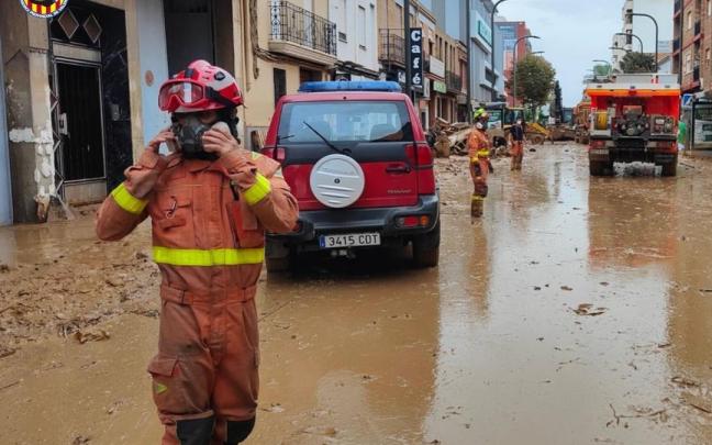 Imagen de archivo de bomberos del Consorcio Provincial de Valencia.